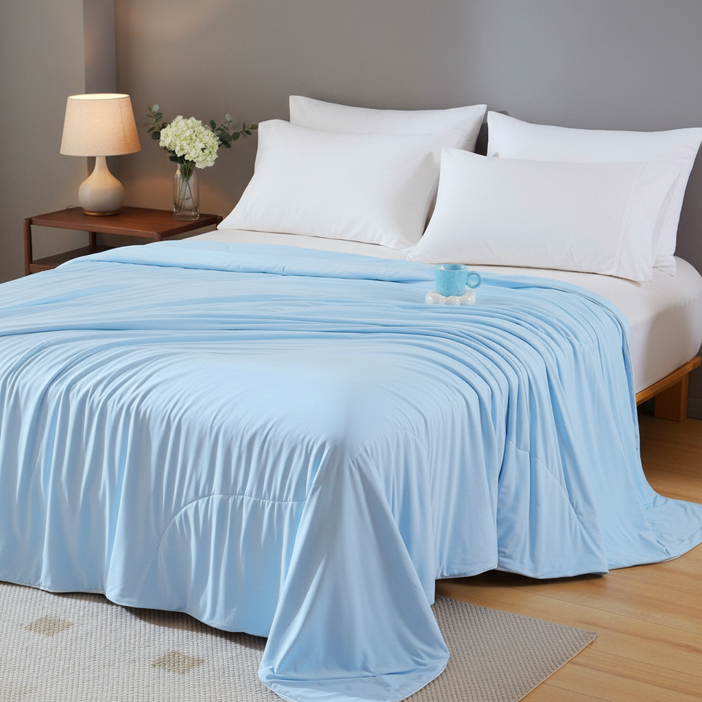 OEM ODM Custom Service Cooling Polyester Comforter Breathable Soft Summer Quilt for Home Wholesale