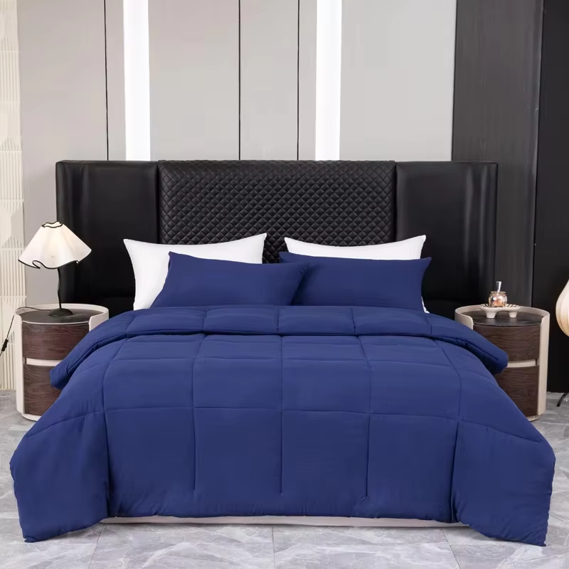 Hot Sale Bedding Bed Duvet 3 Piece Set Wholesale Bed Comforter Set Solid Colors Quilt Sets for All Home Hotel Use Wholesale