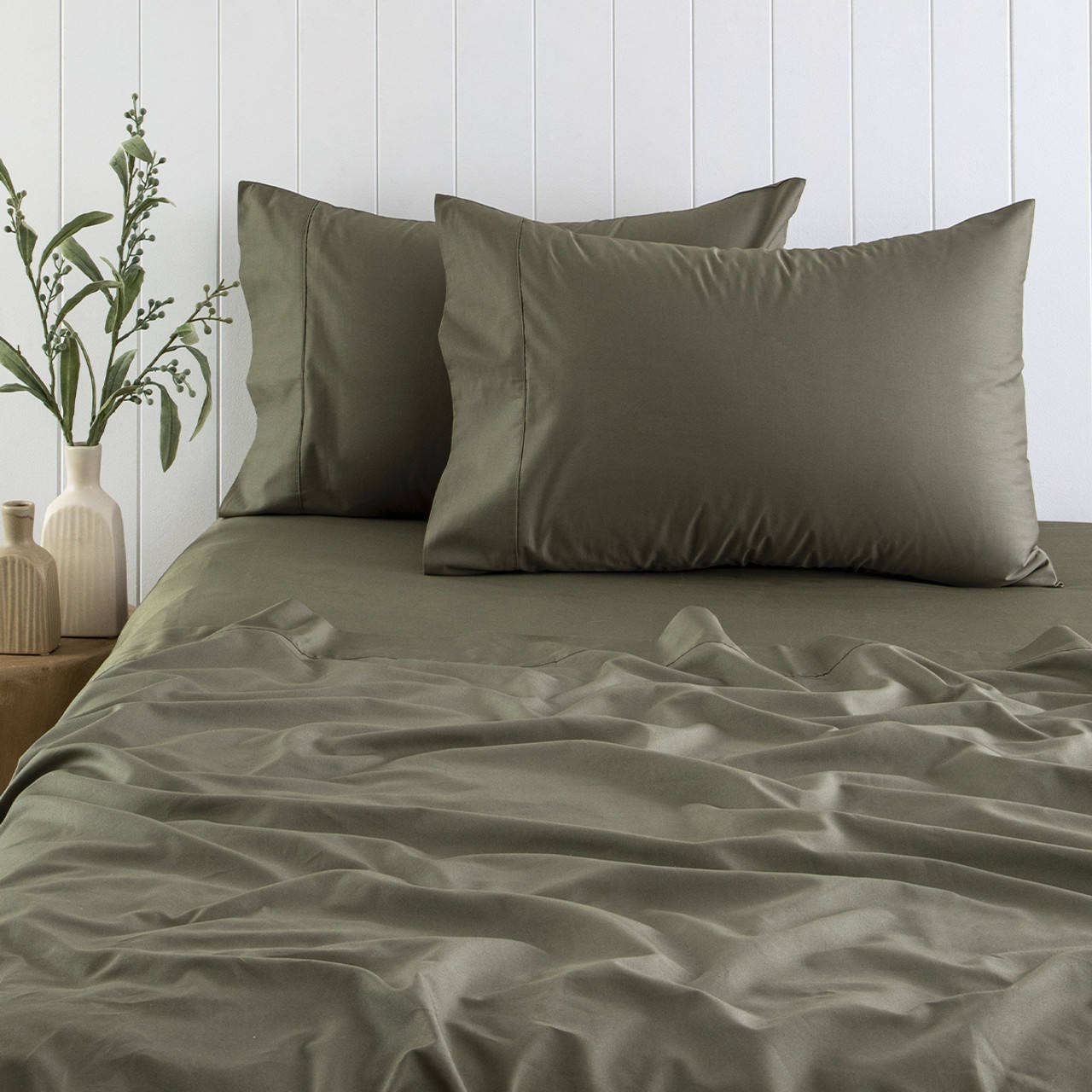 Luxury Cotton Sateen Sheet Set OEM ODM 300TC Egyptian Cotton Sateen Sheet Set 4pc Solid Color for Hotel Wedding Home