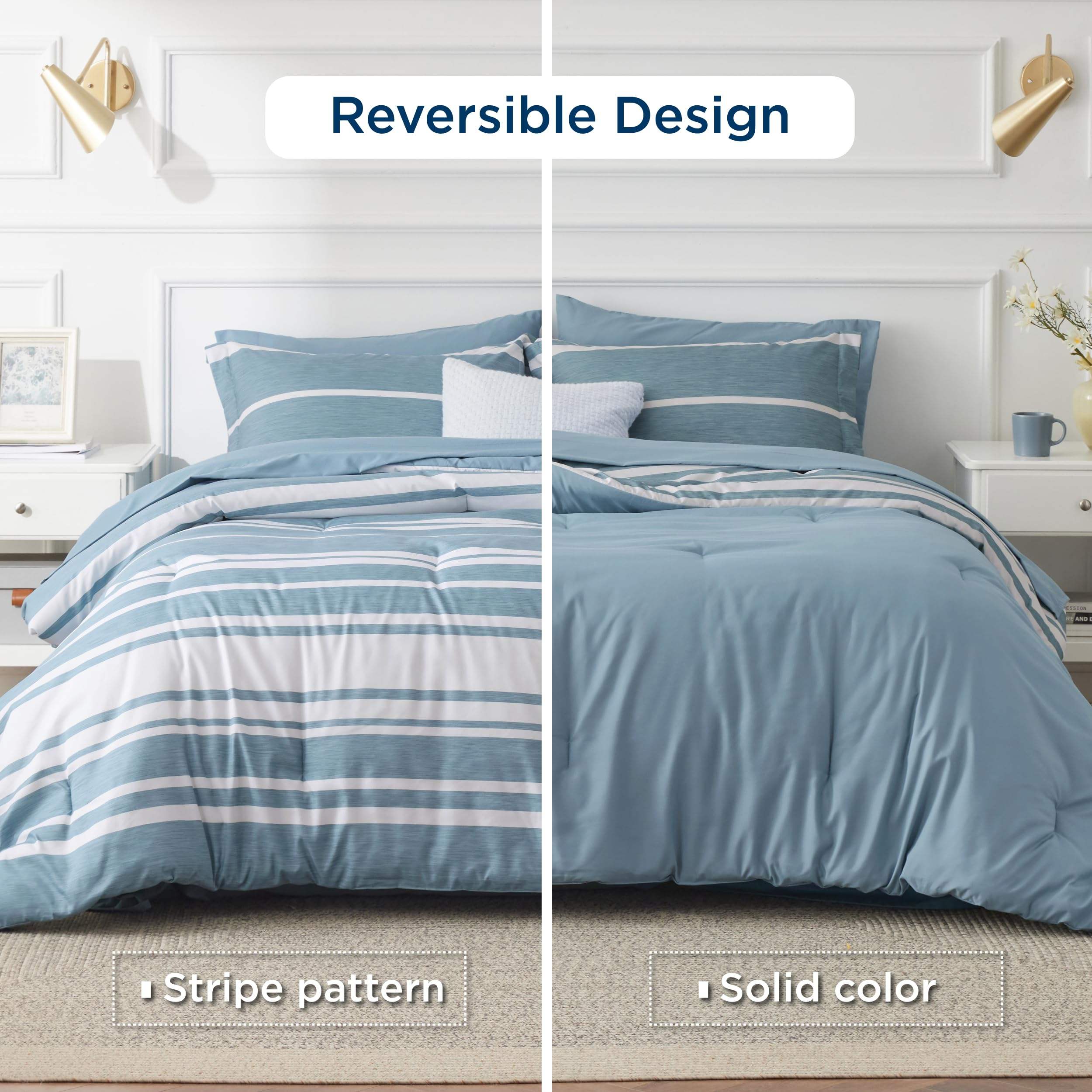 Custom Printing Royal Blue Comforter Sets 300TC Polyester Simple Luxury King Size Bedding for Wedding Hotel Home OEM ODM