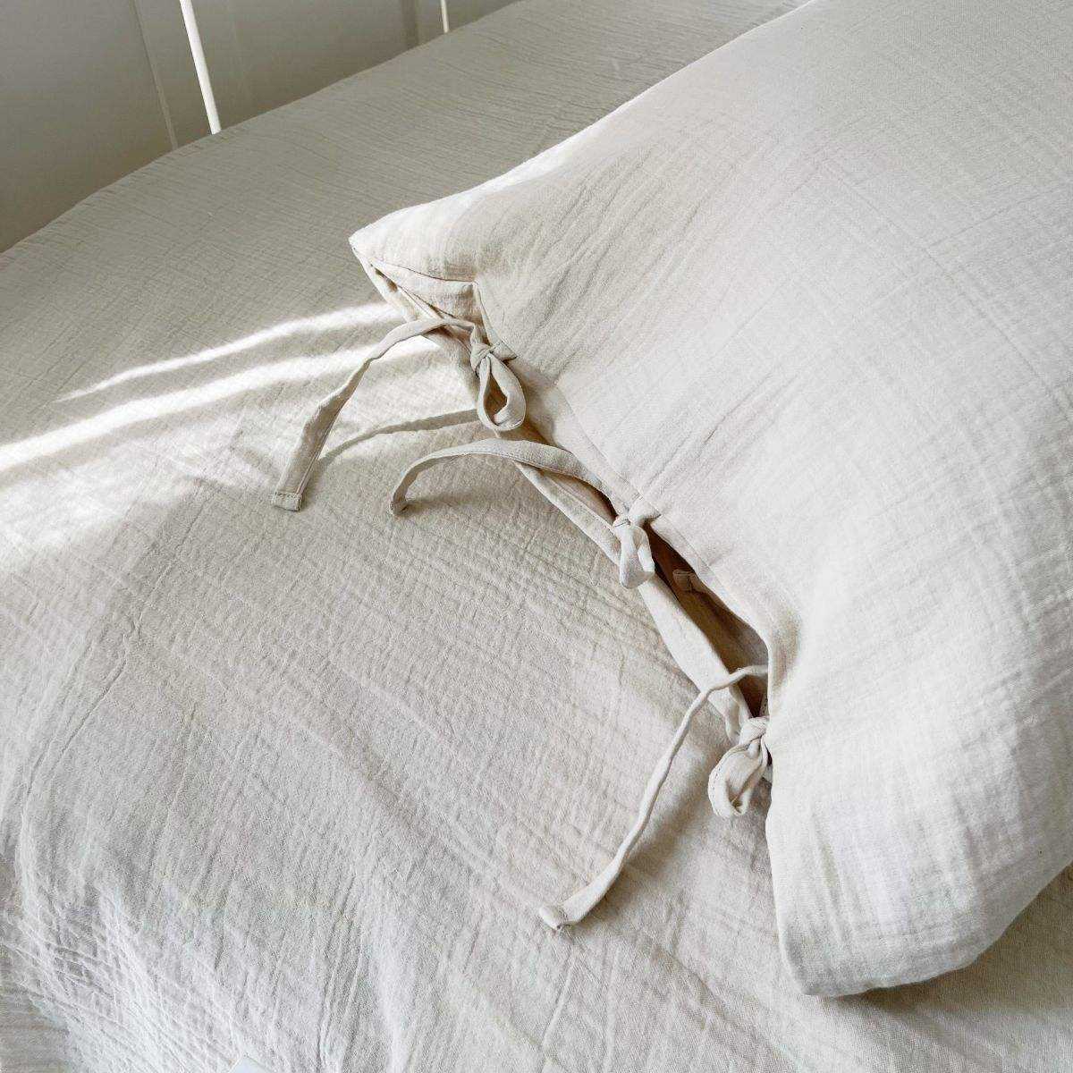 Custom Logo 100% Cotton Washed Bedding Set Breathable Soft Woven Fabric for Home Bedroom OEM ODM