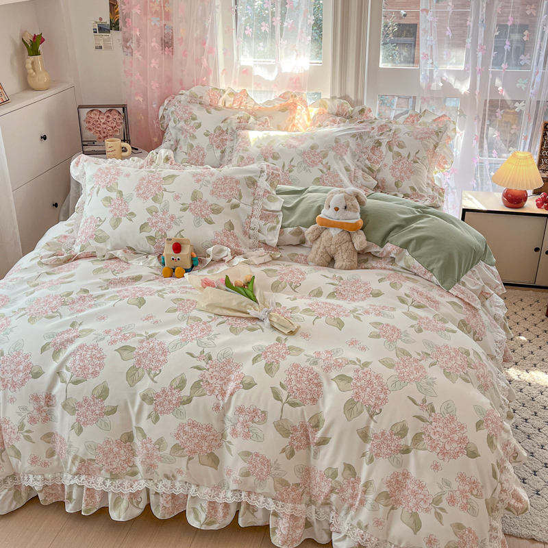 Wholesale OEM ODM Cotton Bedding Set for Home Hotel Soft Smooth King Size Duvet Cover Bed Sheet Pillowcases
