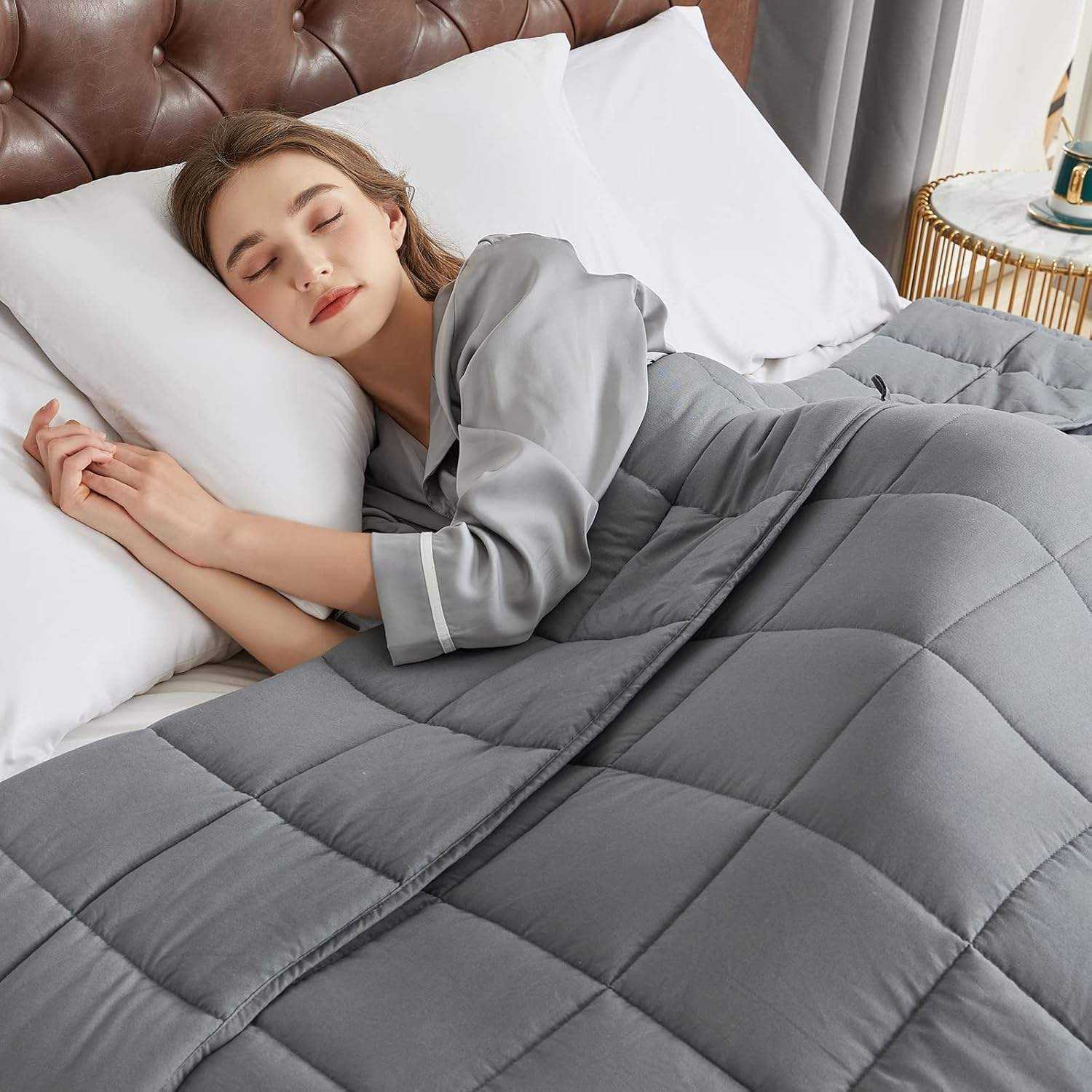 OEM ODM Custom Weighted Blanket 15lbs 150x200cm Microfiber Sensory Blanket for Bulk Order Heavy Blanket for Adult and Kids