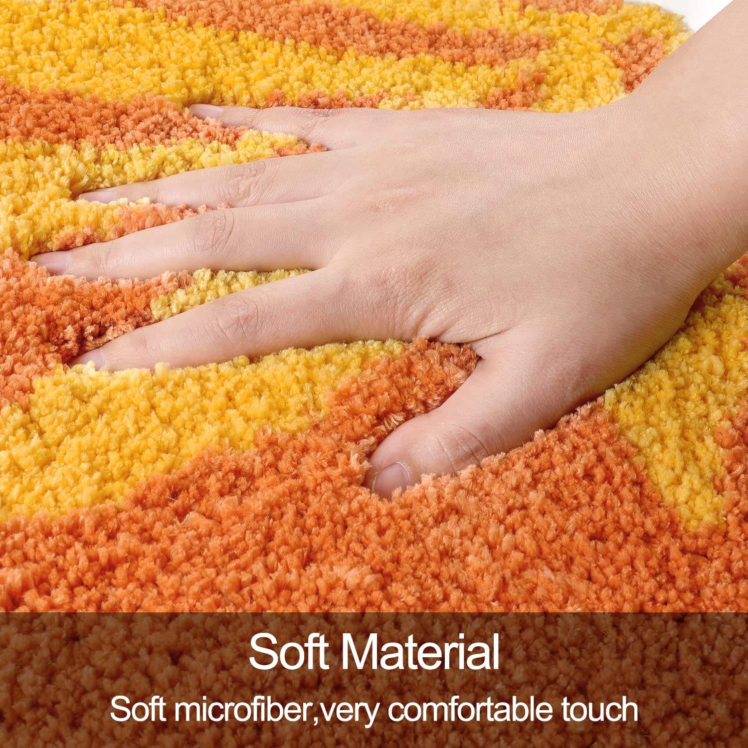 Customized Modern Abstract Soft Microfiber Bath Rug Custom Design Shaggy Tufted Bathroom Mat Non Slip Water Absorbent OEM ODM