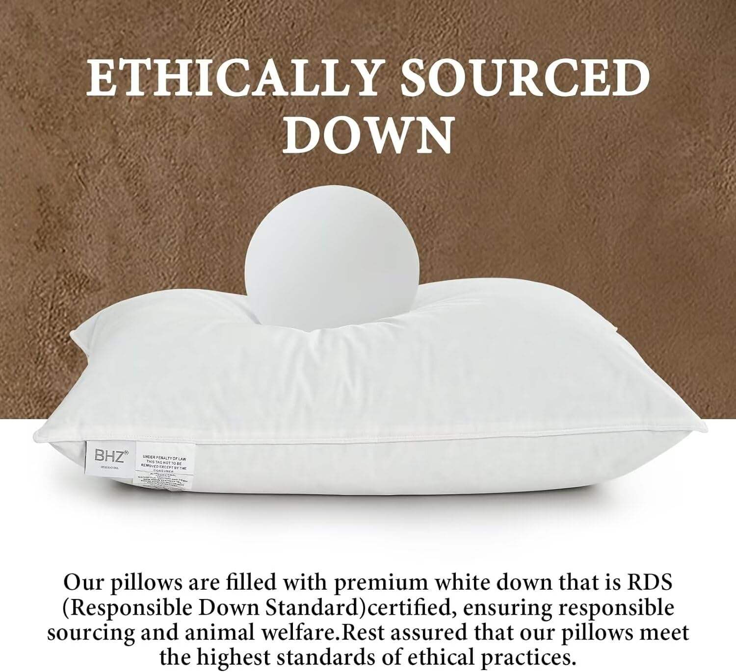 Hospitality Bed Pillow Customizable Polyester Hotel Pillow Anti Dust Mite Hypoallergenic Soft Pillow for Guesthouse Bedroom