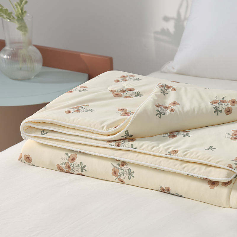 Custom OEM ODM Luxury Breathable Printed Cooling Quilt OEM ODM Luxury Microfiber Filling for Hotel Home Summer Use