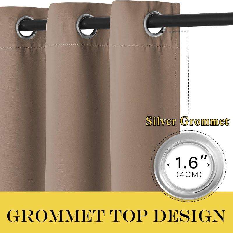 Elegant Three Layer Polyester Linen Curtains Full Light Shading Noise Reducing Privacy Protection Eco Friendly Window Curtains