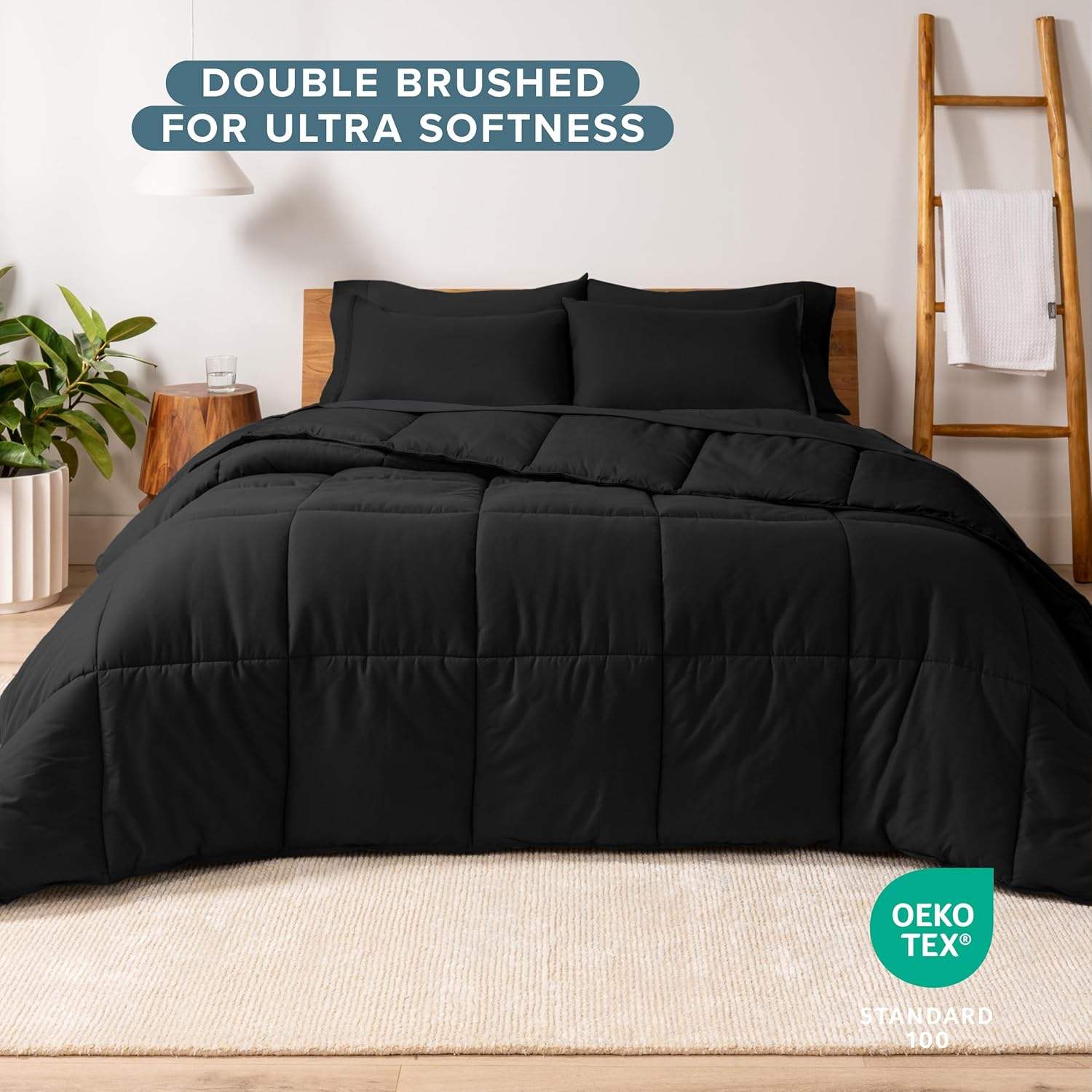 Custom 7 Piece Bed In A Bag Comforter Set Goose Down Alternative Ultra Soft Microfiber All Season for Bedroom Home OEM ODM