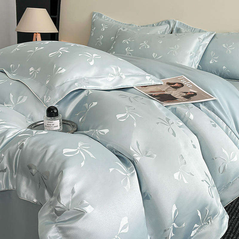 New Arrive Spring Summer New High Quality Embroidery Bedding Set Four Piece Fashion Bed Linen For Home Bedroom OEM ODM
