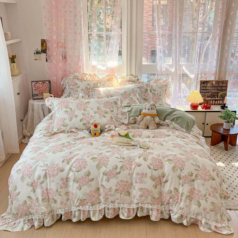 Wholesale OEM ODM Cotton Bedding Set for Home Hotel Soft Smooth King Size Duvet Cover Bed Sheet Pillowcases