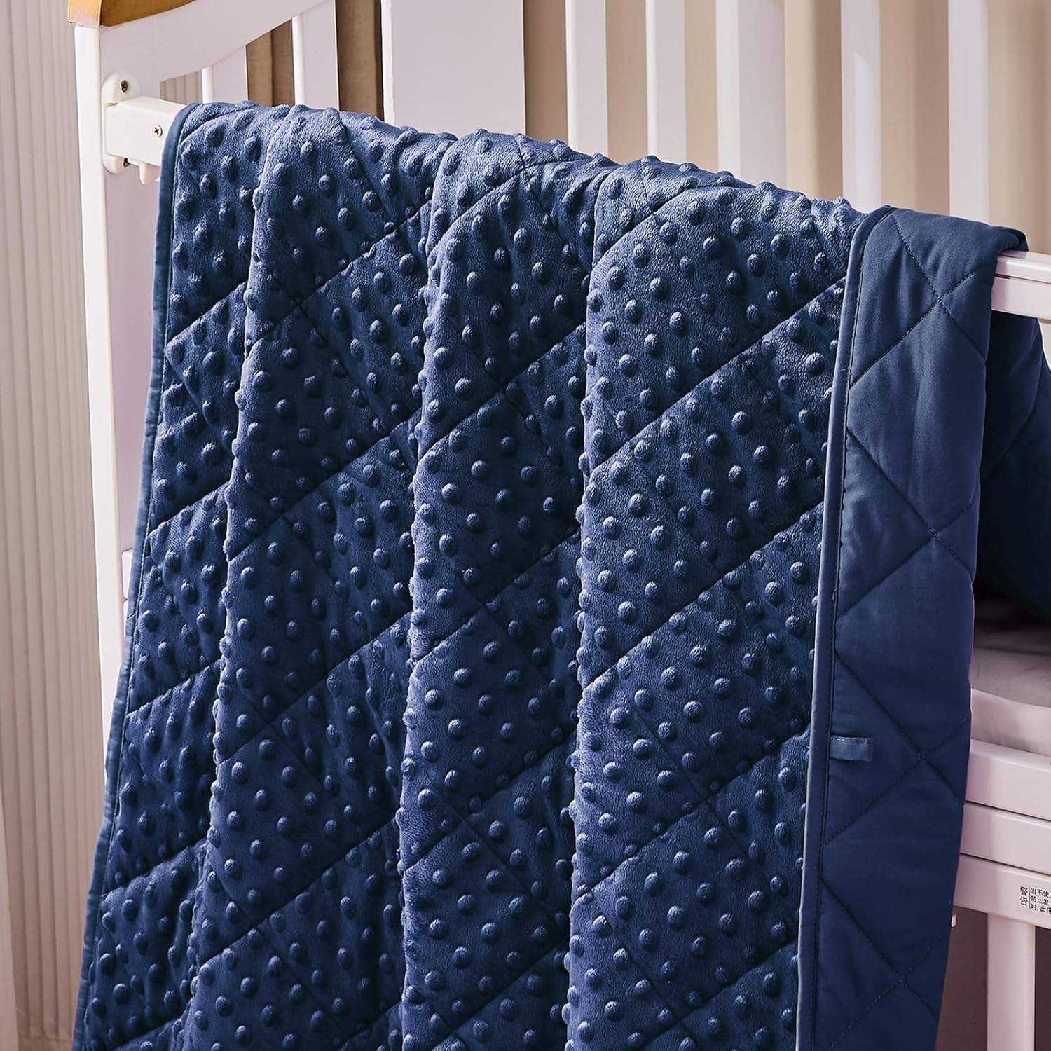 Custom Minky Cotton Weighted Blanket 10lbs 40x60inch Sensory Calming for Bedroom Nursery Home Travel OEM ODM Service