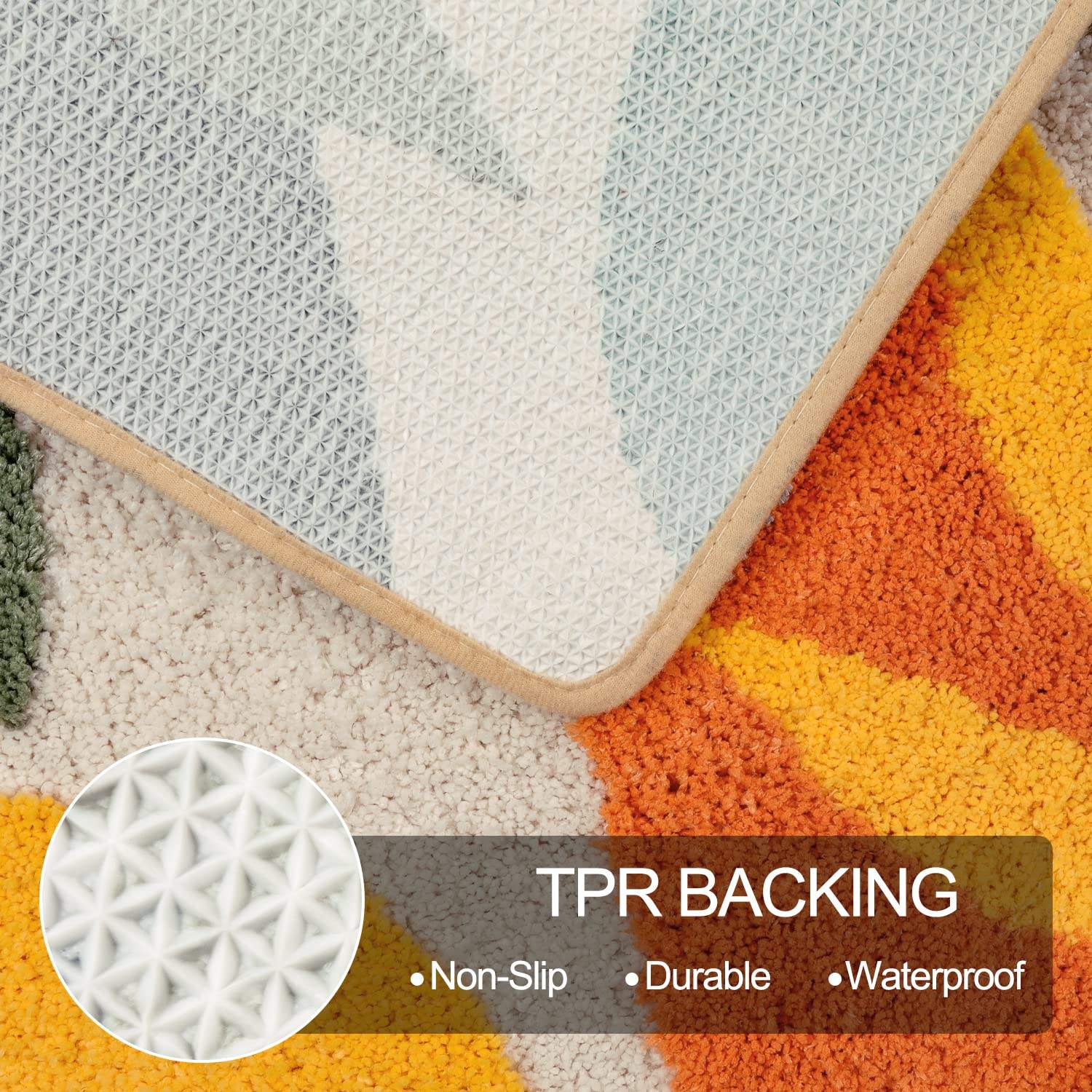 Customized Modern Abstract Soft Microfiber Bath Rug Custom Design Shaggy Tufted Bathroom Mat Non Slip Water Absorbent OEM ODM