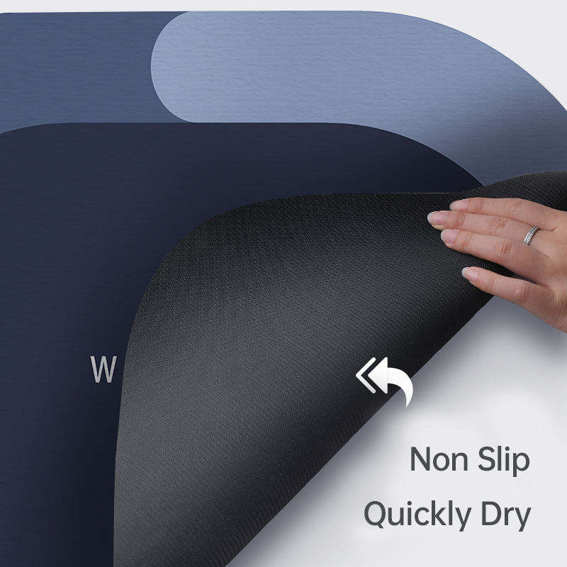 Hot Sale OEM ODM Eco Friendly Modern Bathroom Anti Slip Mat Customizable Print Design Super Absorbent Fast Drying