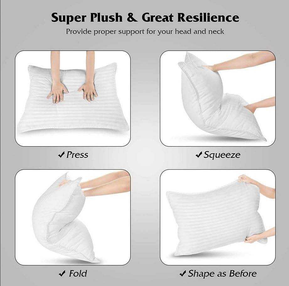 Custom Design Hotel Quality Cooling Bed Pillows White Set of 2 Personalized Home Hotel Sleeping Pillows Custom Logo