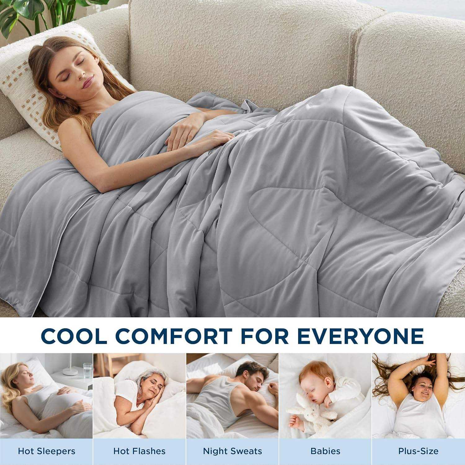 Custom Logo Cooling Nylon Comforter Breathable Lightweight Quilted Duvet Insert for Hot Sleepers Home OEM ODM