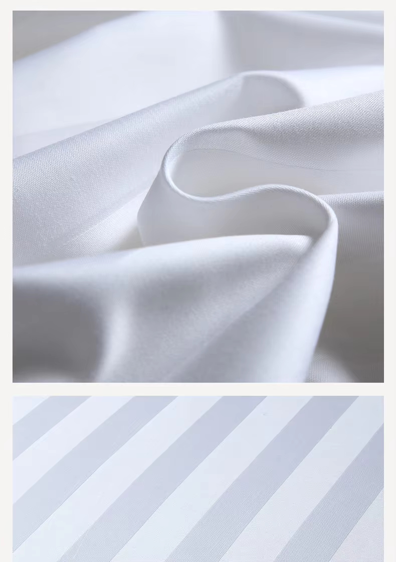 Custom OEM ODM 5 Star Hotel Luxury Bedding Set 100% Cotton High GSM Jacquard Solid Color for Hotel Motel Wholesale