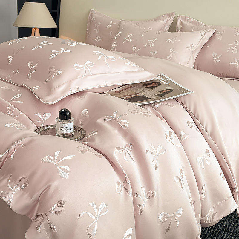 New Arrive Spring Summer New High Quality Embroidery Bedding Set Four Piece Fashion Bed Linen For Home Bedroom OEM ODM