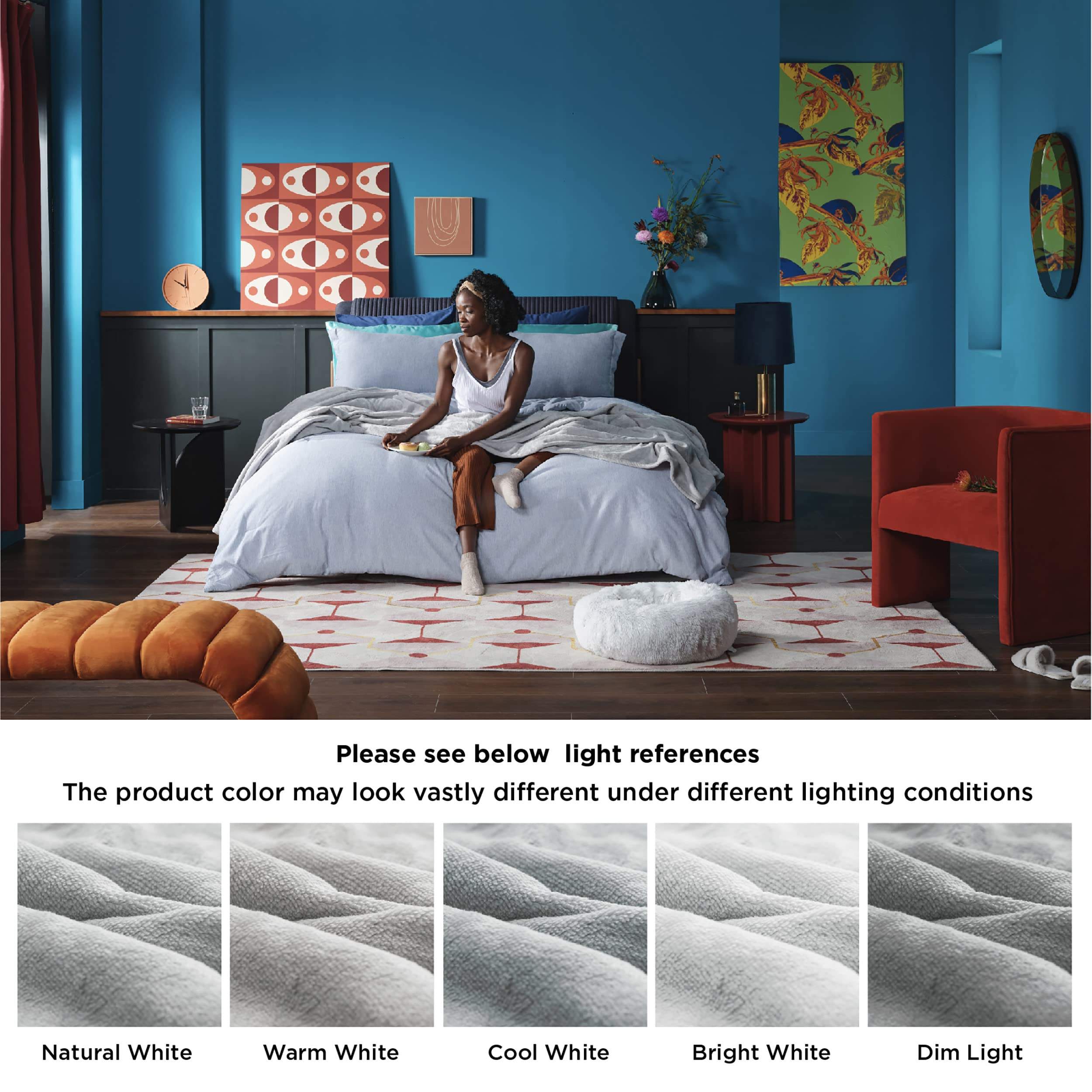 Custom-Sized Fabric Polyester Microfiber Modern Knitted Fleece Bed Blanket Solid Color Flannel for All-Season All-Season Machine