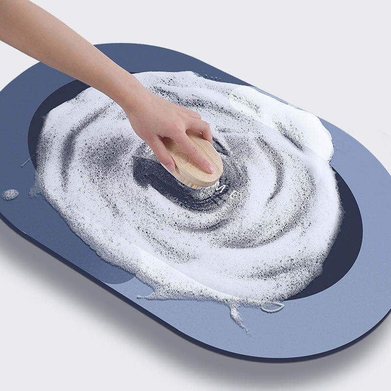 Hot Sale OEM ODM Eco Friendly Modern Bathroom Anti Slip Mat Customizable Print Design Super Absorbent Fast Drying