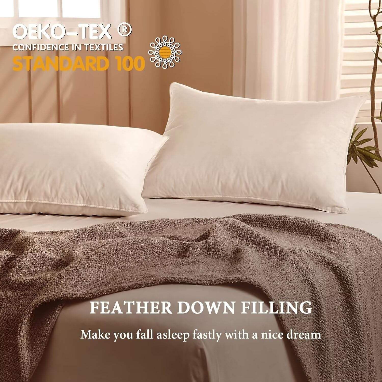 Hospitality Bed Pillow Customizable Polyester Hotel Pillow Anti Dust Mite Hypoallergenic Soft Pillow for Guesthouse Bedroom