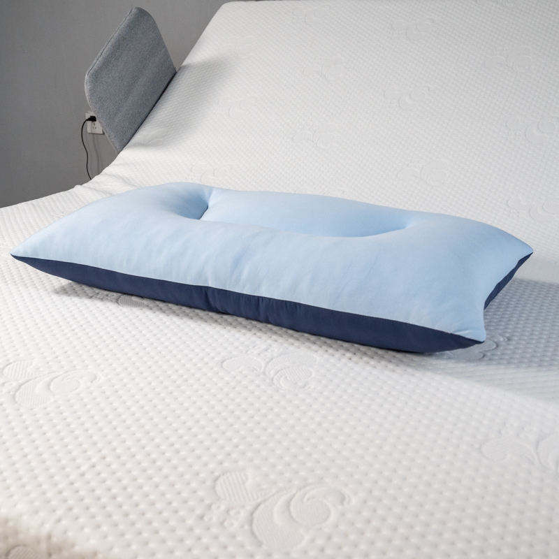 Eco Friendly Cooling Pillow Gel Infused Surface Shredded Memory Foam Core Two Sides Neck Support For Adult Home Bedroom