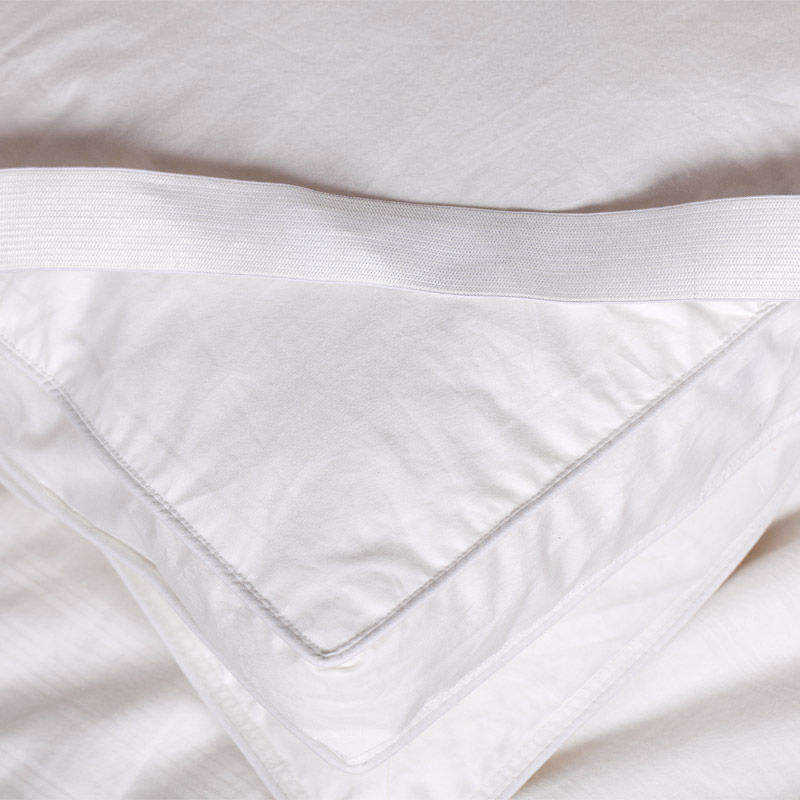 OEM ODM Wholesale 3-4 Inch Gusset Queen Goose Down Mattress Topper Feather Bed Baffled for Bedroom Hotel Home Bulk Order