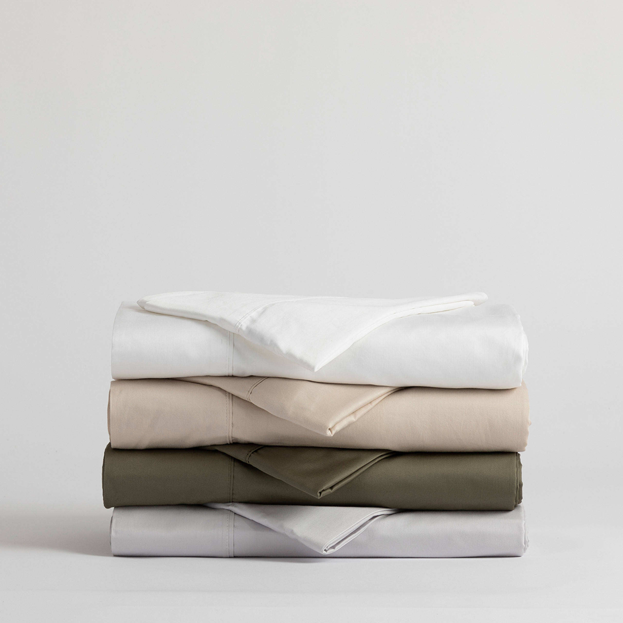 Luxury Cotton Sateen Sheet Set OEM ODM 300TC Egyptian Cotton Sateen Sheet Set 4pc Solid Color for Hotel Wedding Home