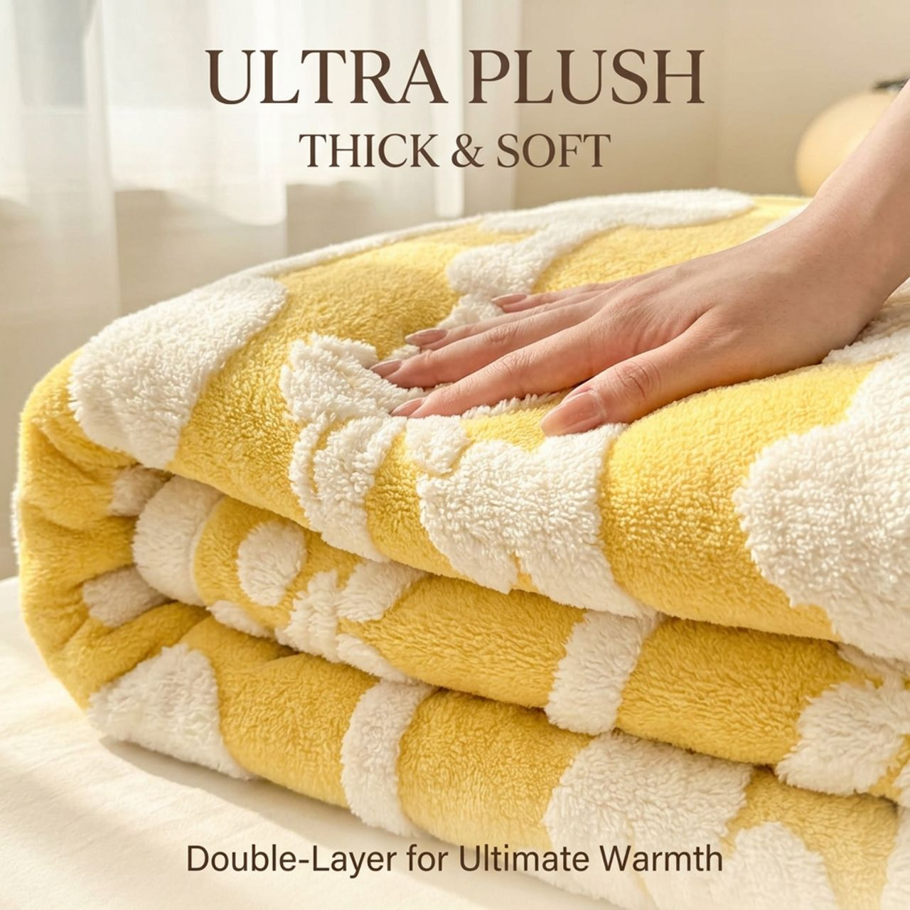 All Winter Warm Jacquard Flannel Blanket OEM ODM Thickened Plush Texture Multi Purpose Indoor Household Warm Blanket