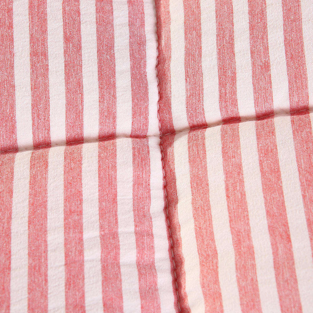 OEM ODM Wholesale Yarn Dyed Microfiber Duvet Classic Stripe Design Polyester Filling for Bulk Order