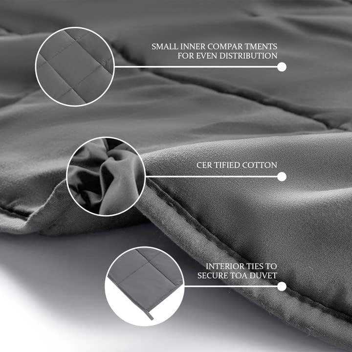 OEM ODM Custom Weighted Blanket 15lbs 150x200cm Microfiber Sensory Blanket for Bulk Order Heavy Blanket for Adult and Kids