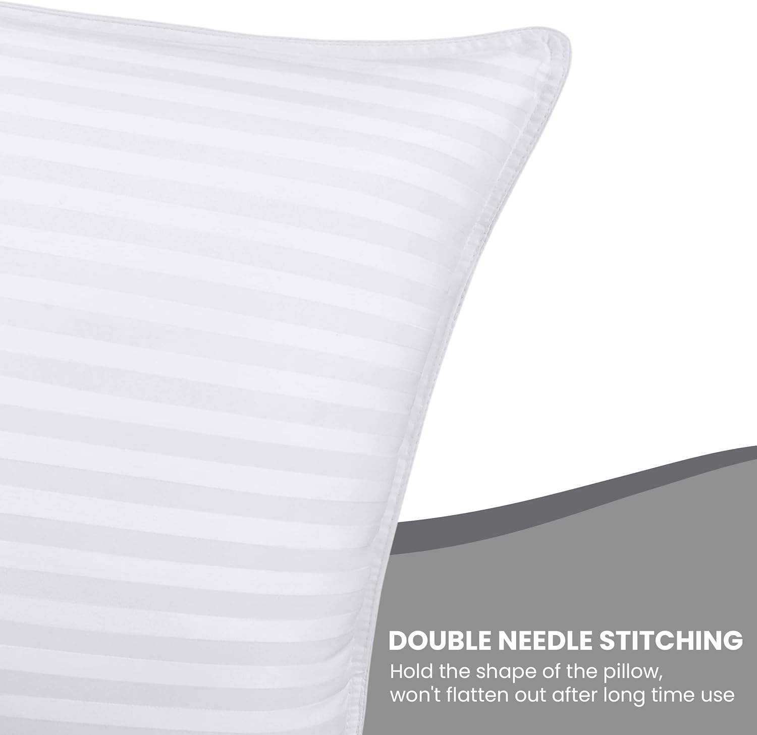Custom Design Hotel Quality Cooling Bed Pillows White Set of 2 Personalized Home Hotel Sleeping Pillows Custom Logo