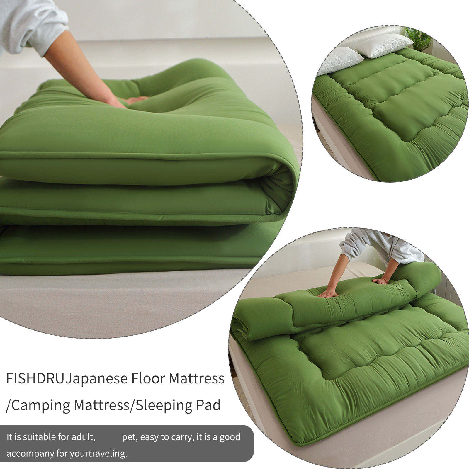 OEM ODM Custom Foldable Floor Futon Mattress Portable Soft for Bedroom Camping RV Home Indoor Outdoor Daily Use