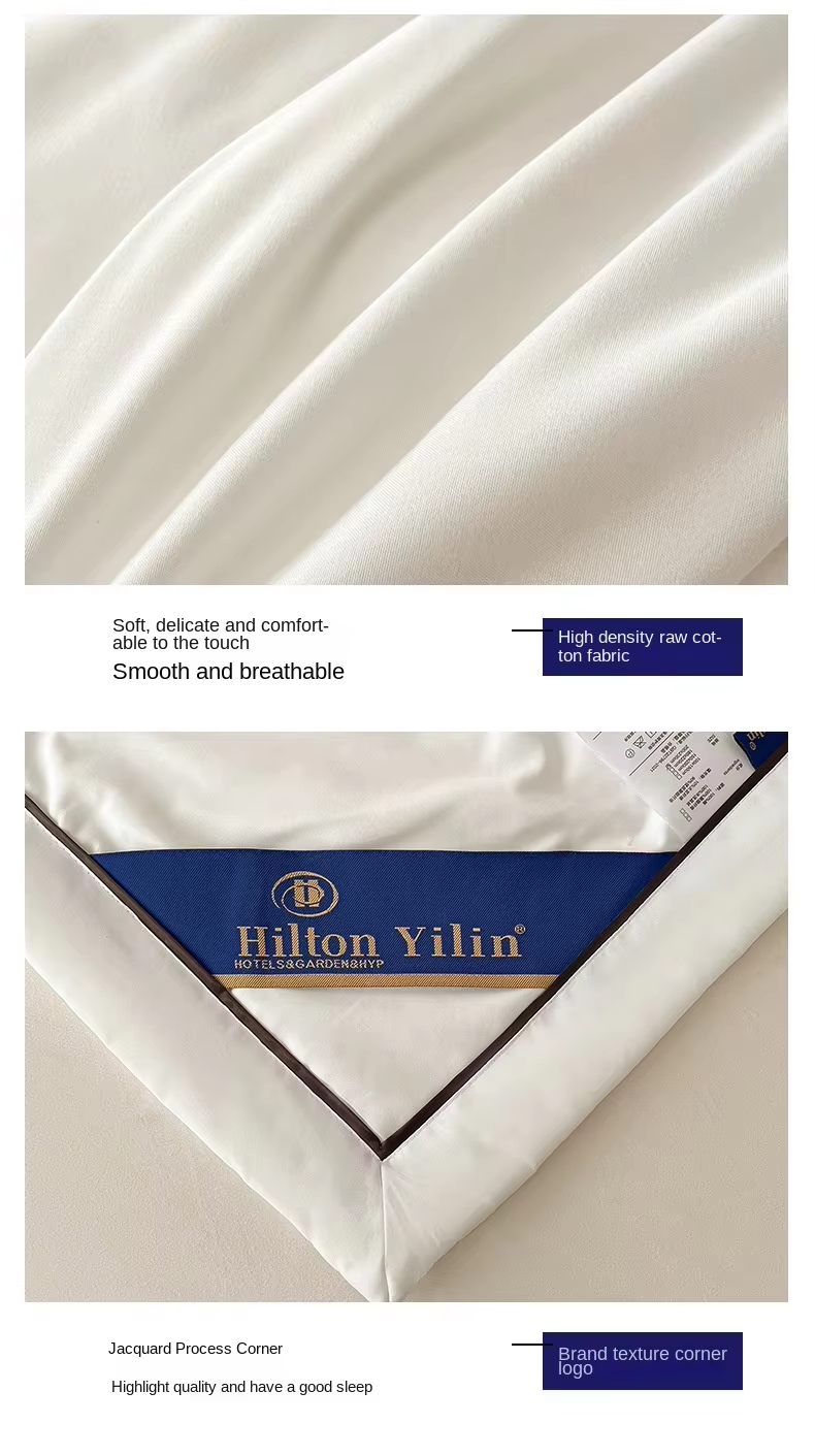 Custom OEM ODM Hilton Style Soybean Fiber Summer Quilt Soft Durable Breathable Quilt Suitable for All Home Hotel Use