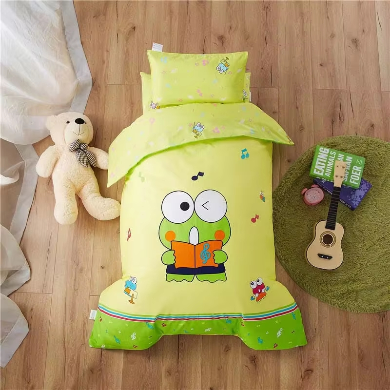 Custom OEM ODM 3PCS Kindergarten Cartoon Bedding Set Soft Skin Friendly Breathable Safe for Kindergarten Children Bedroom