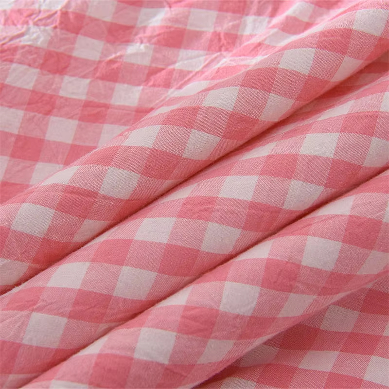 Made of premium washed cotton fabric with high weight process, ultra soft and skin-friendly touch, breathable and moisture-wicking, comfortable for all seasons without stuffiness. Adopts exquisite embroidery craftsmanship with decorative ruffle trim desig