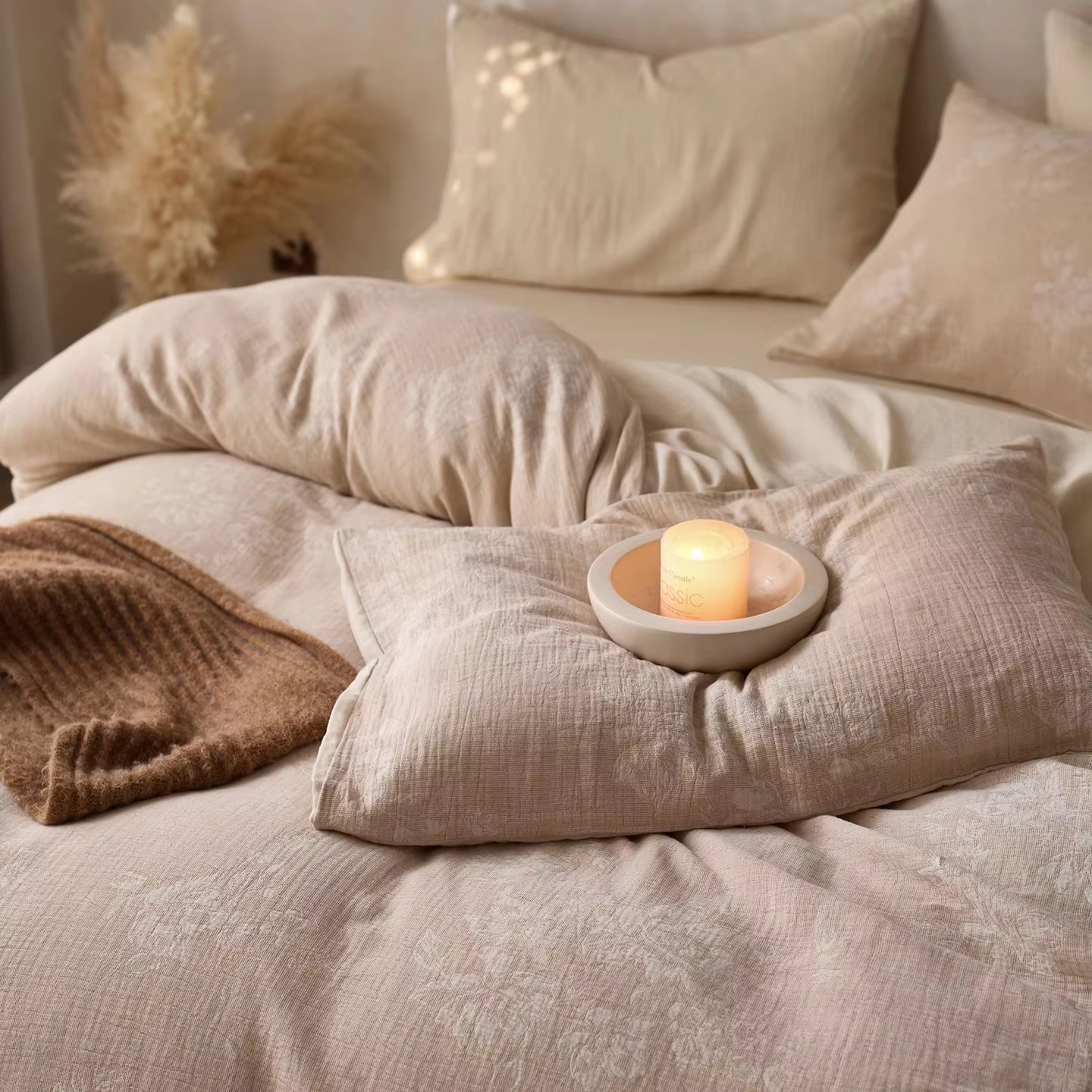 Wholesale Custom OEM ODM Vintage Cotton Touch Lace Bedding Set 3PC Soft Skin Friendly Breathable Durable for Retro Style Bedroom
