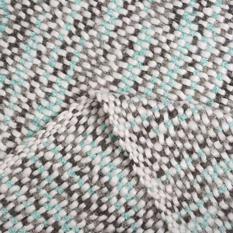 Premium Acrylic Knitted Throw Blanket With Tassel Soft Breathable Lightweight Space Dye Blanket for Daily Rest and Decoration