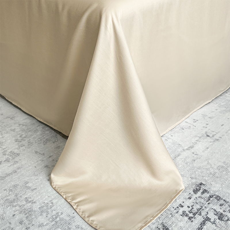 Custom OEM ODM 60S Lyocell Bedding Set Four Piece Striped Print Summer Cooling Quilt for Hotel Home Striped Print Two Colors