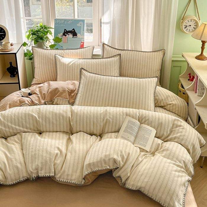 2026 Custom New Arrival a Class Embroidered 100 Percent Cotton 300TC Bedding Set OEM ODM All Season Use