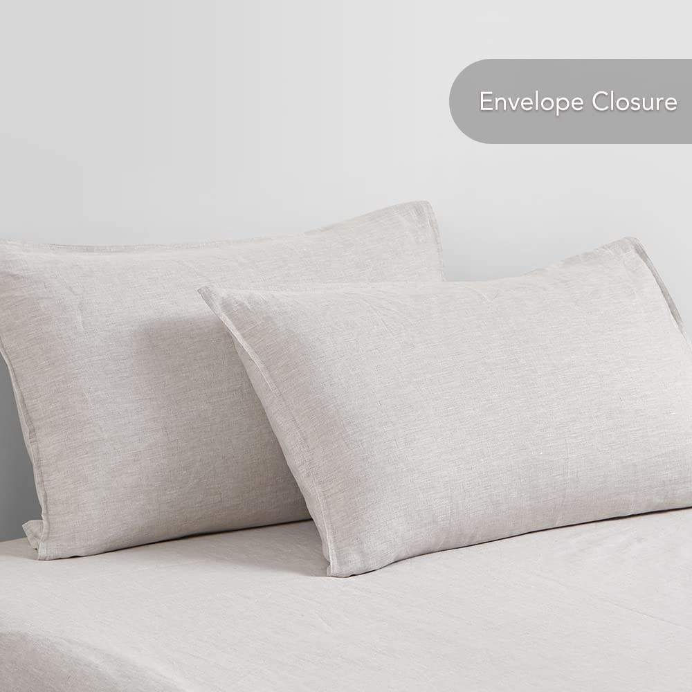 Premium 100 Normandy French Linen Bedding Set Breathable Durable Natural Linen Bed Sheets for Hotel Home Hot Sleepers Use
