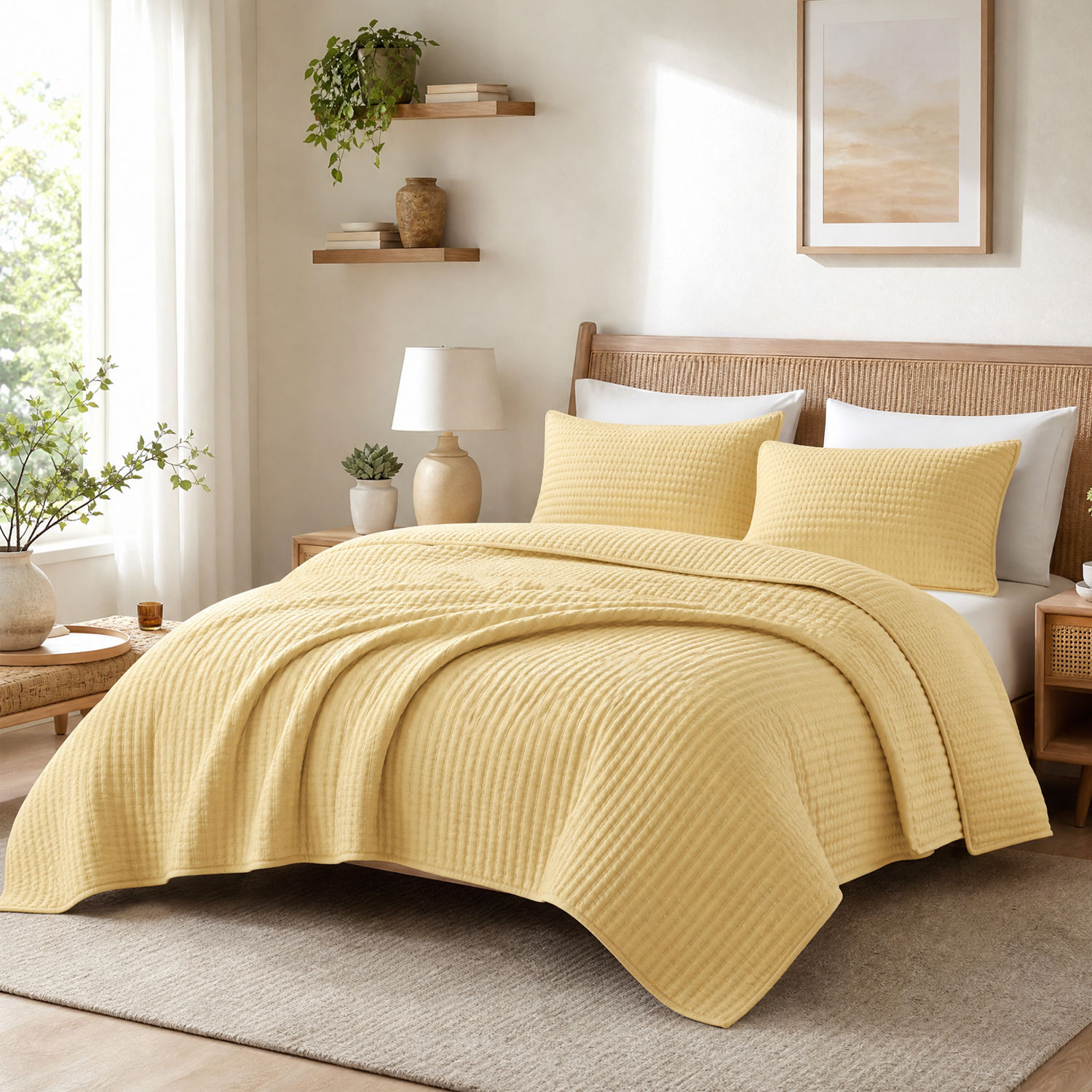 Hot Sale Factory Direct Quilt Sets Solid Color 100% Polyester Comfort Spaces All Season Lightweight Coverlet Bedspread Bedding