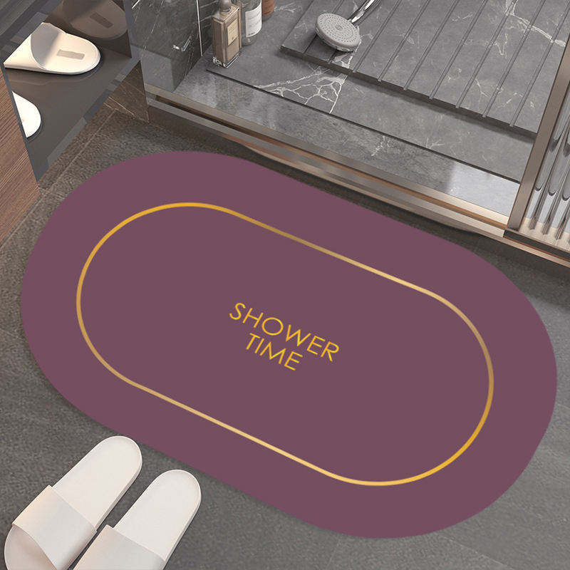 Hot Sale OEM ODM Eco Friendly Modern Bathroom Anti Slip Mat Customizable Print Design Super Absorbent Fast Drying