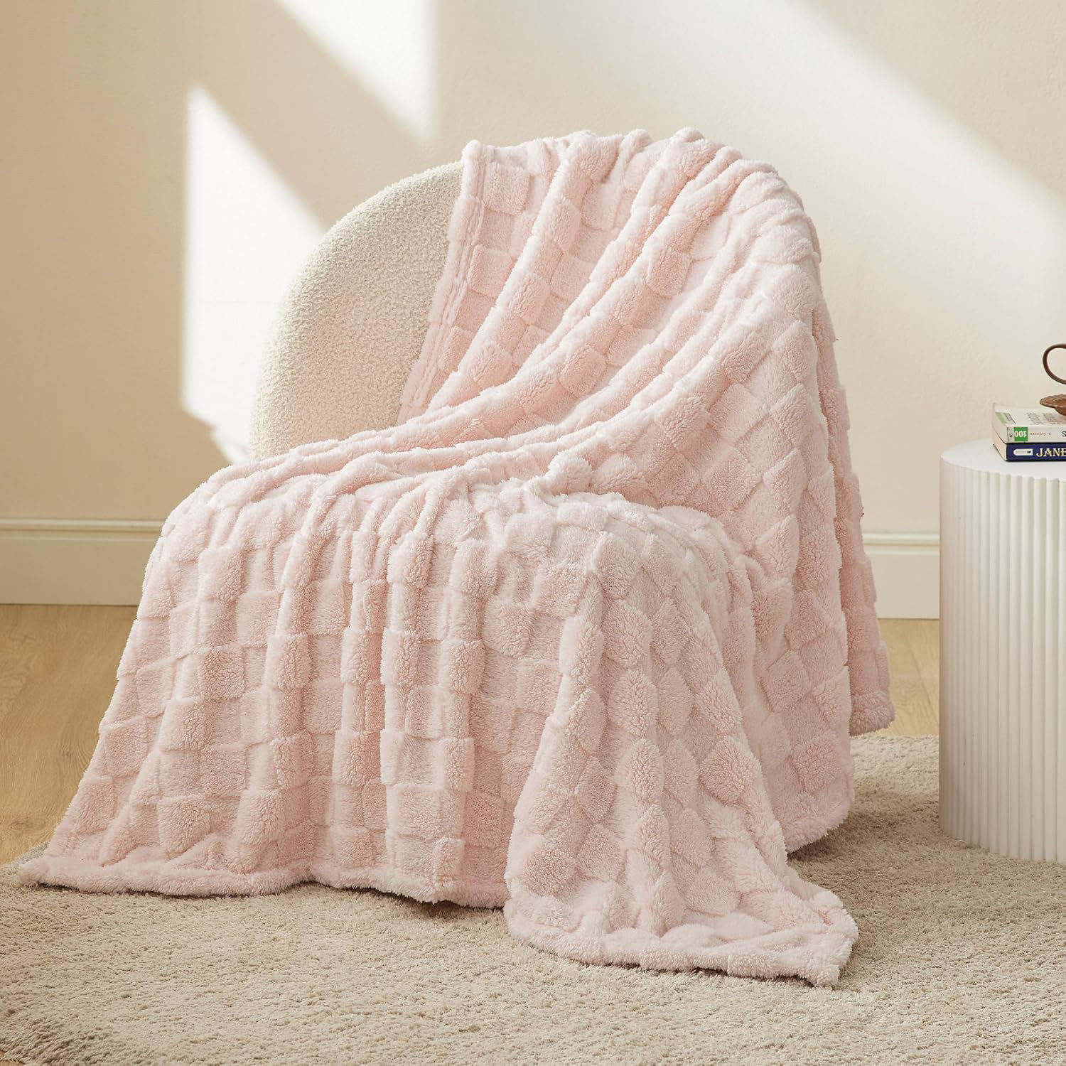 Jacquard Knitted Flannel Fleece Blanket, Custom 100% Polyester Soft Warm Throw for Bed Sofa Hotel Home