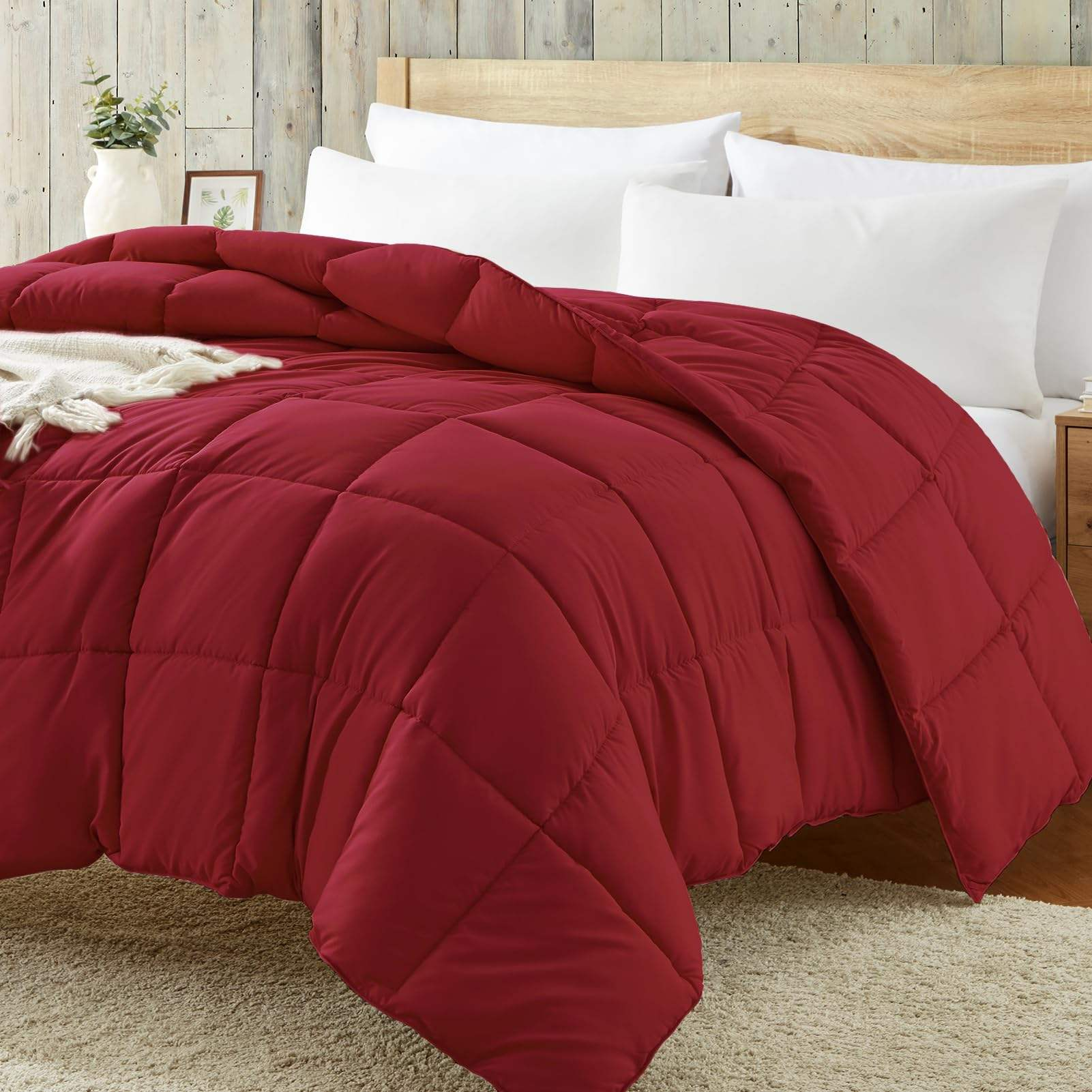 Microfiber Filled Printed Knitted Eco-Friendly Anti-Allergy All-Season Double-Sided Solid Color Quilt for Home Hotel Use OEM ODM