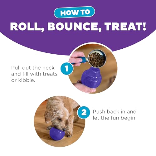 SNOOPY Slow Feeder Dog Bowl, Interactive Treat Dispensing Toy, Orange