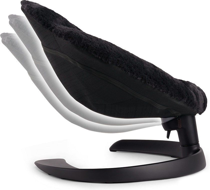 Shell-Shaped Rocking Pet Bed, Plush Elevated Cat Bed with Adjustable Metal Base