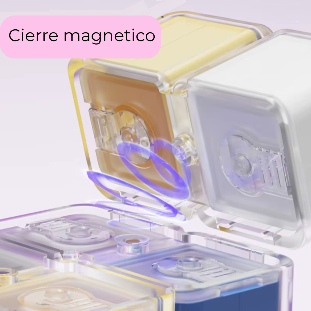 Foldable Cube Portable Pill Box