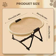 Elevated Pet Bed,Portable Breathable Non Slip Cot Hammock