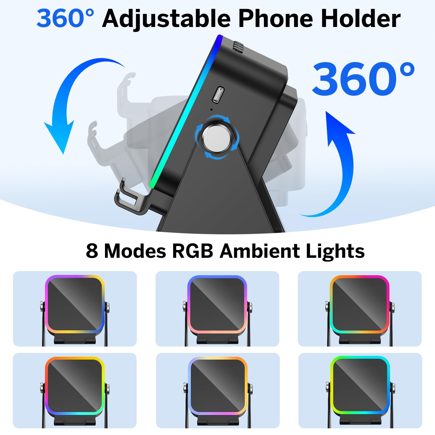 Wireless Induction Speaker 5-in-1 Bluetooth Speaker with Phone Stand