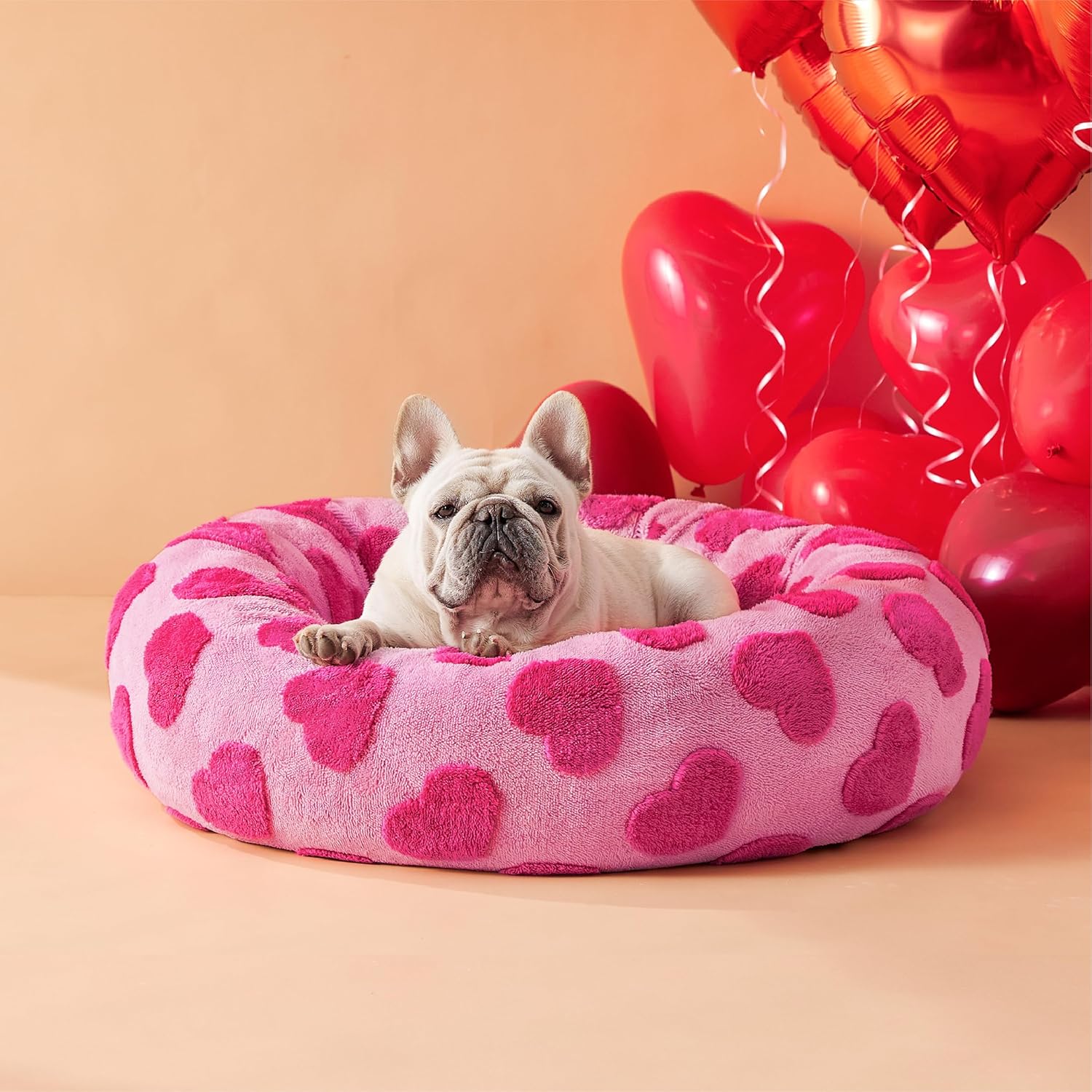  Soft Cozy Fluffy Calming Donut Bed